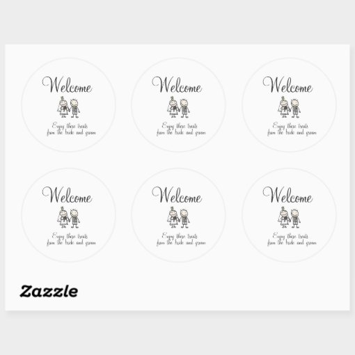 Wedding Guest Sticker Zazzle