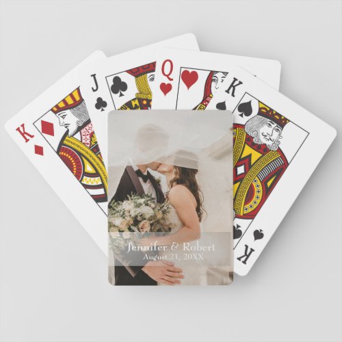 Wedding Guestbook Alternative Wedding playing Poker Cards