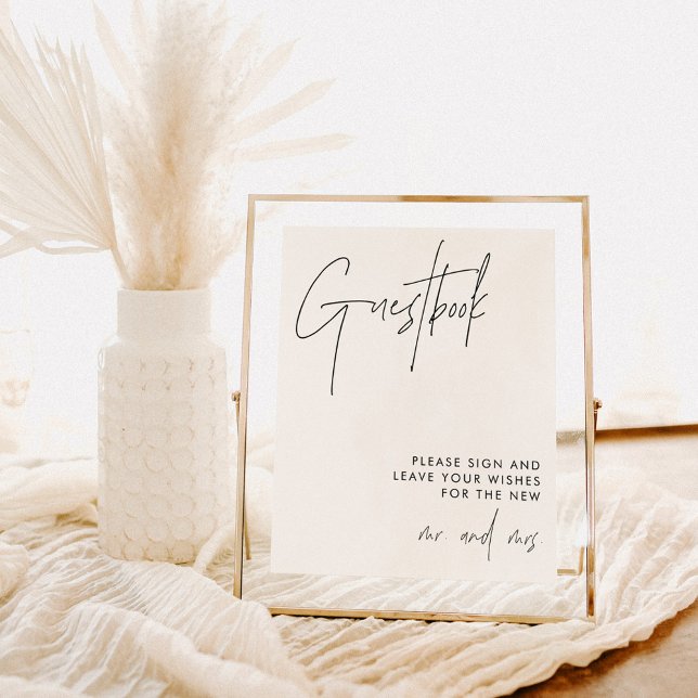 Wedding Guestbook Sign | Modern Minimalist Wedding (Creator Uploaded)