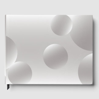 Wedding Guestbook Silver Polka Dot