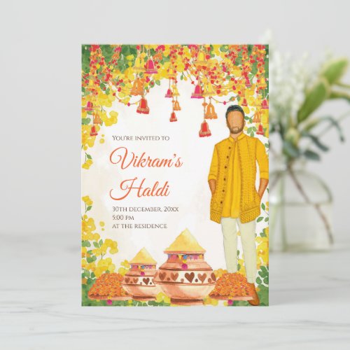 Wedding Haldi invites  Indian wedding cards