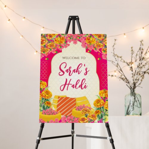 Wedding Haldi posters  Haldi Welcome Signs