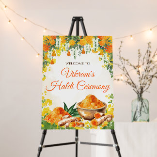 Wedding Haldi signs & Haldi welcome signs