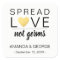 Wedding Hand Sanitizer labels Personalized gold