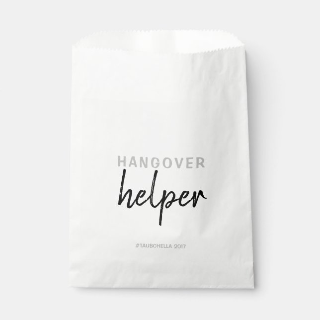 Wedding Hangover Helper Favor Bags (Front)