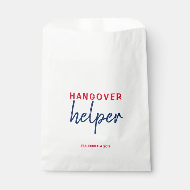 Wedding Hangover Helper Favor Bags (Front)