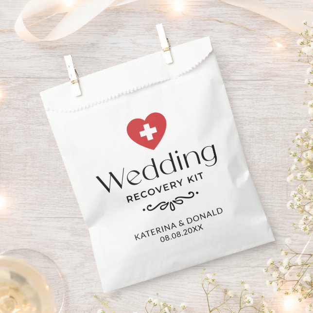 Wedding Hangover Recovery Kit Favor Bag (Clipped)