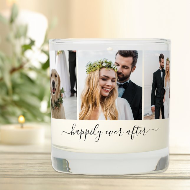 Wedding Happily Ever After 6 Photo Keepsake Scented Candle (Creator Uploaded)