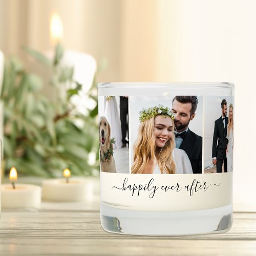 Wedding Happily Ever After 6 Photo Keepsake Scented Candle