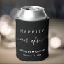 Wedding Happily Ever After Black Can Cooler