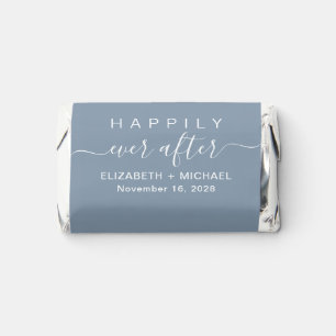 Wedding Happily Ever After Dusty Blue Hershey's Miniatures