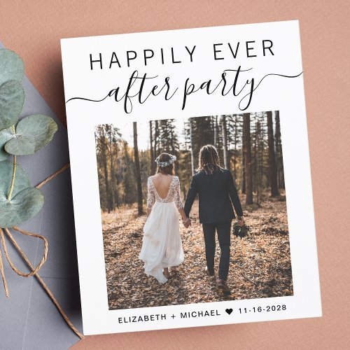 Wedding Happily Ever After Party Photo QR Code