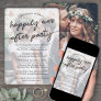 Wedding Happily Ever After Party Stylish Photo Invitation
