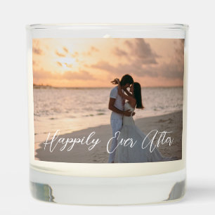 Wedding Happily Ever After Photo Scented Candle