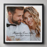 Wedding Happily Ever After Photo Template Custom Peel And Stick Photo Tile