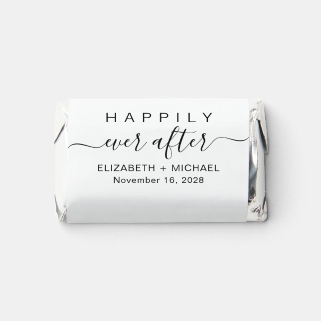 Wedding Happily Ever After White Hershey's Miniatures (Front)