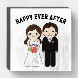 WEDDING HAPPY EVER AFTER WOODEN SIGN