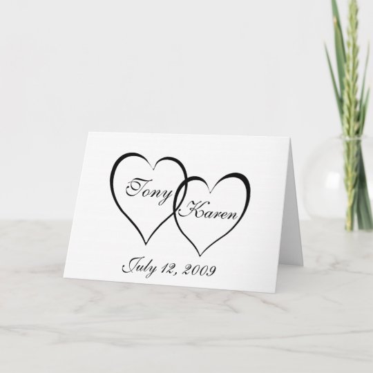 Wedding Heart Double Invitation Zazzle Com