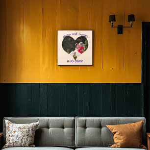 Wedding Heart Photo Wood Photo Tile