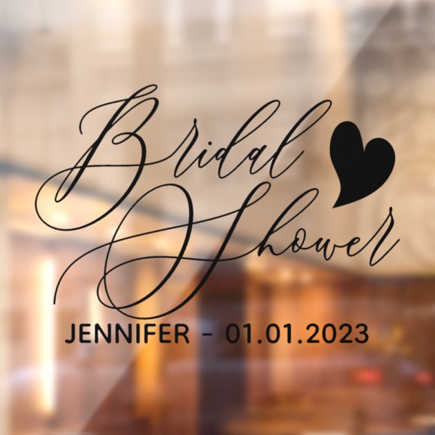 Wedding heart sign Bridal shower