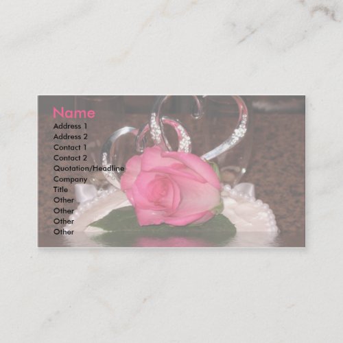 Wedding Hearts Business Card