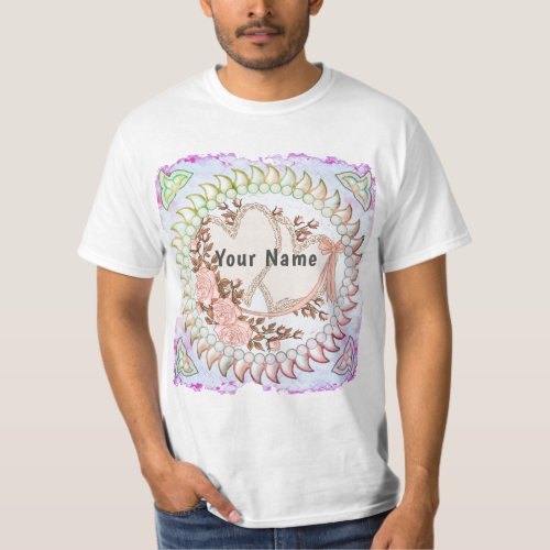 Wedding Hearts custom name T_Shirt
