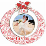 Wedding Hearts Ornament Our 1st Christmas<br><div class="desc">See more Christmas Designs by Sandra  


 








 


See more Christmas Designs by Sandra</div>