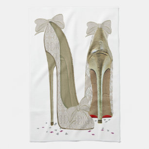Wedding High Heels Art Towel