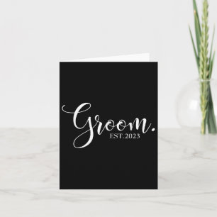 Wedding Honeymoon Bachelor Fiancé Hubby Groom Est Card