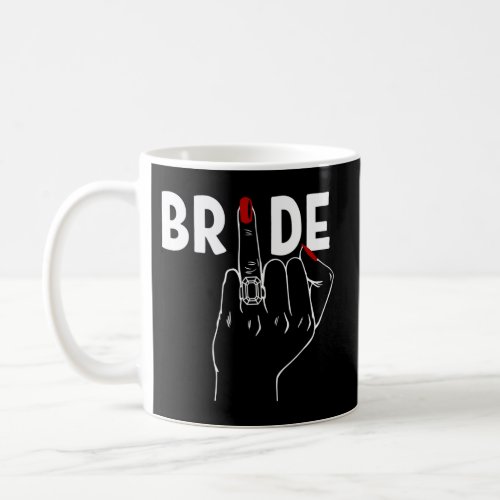 Wedding Honeymoon Bachelorette Red Finger Ring Fia Coffee Mug