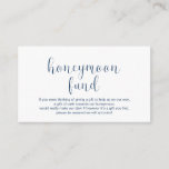 Wedding Honeymoon fund, Minimal, Navy blue font, Enclosure Card<br><div class="desc">This is the Wedding honeymoon fund Enclosure Card,  in modern minimal clean design theme,  in Navy blue font. You can change the font colors,  and add your wedding details in the matching font / lettering. #TeeshaDerrick</div>