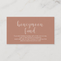 Wedding Honeymoon fund, Modern Minimal