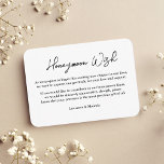 Wedding Honeymoon Wish Fund QR Code Enclosure Card<br><div class="desc">Our Wedding Honeymoon Fund Enclosure Card was thoughtfully designed to elevate your guests' experience. This special card includes a discreet QR code,  allowing your loved ones to contribute seamlessly while emphasizing the importance of their presence as the ultimate gift.</div>