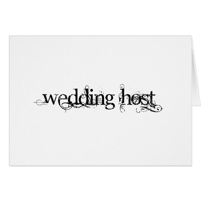 Wedding Host Cards (Front Horizontal)