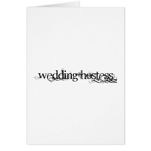 Wedding Hostess Cards (Front)
