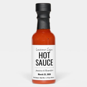 Wedding Hot Sauce Favor Label HS002