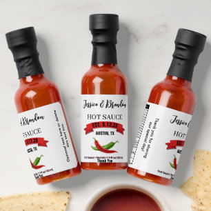 Wedding Hot Sauce Label HS037