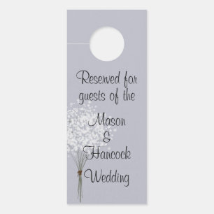 Wedding Hotel Room Reserved Door Hanger