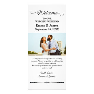 Wedding Hotel Welcome Bag Insert Rack Card