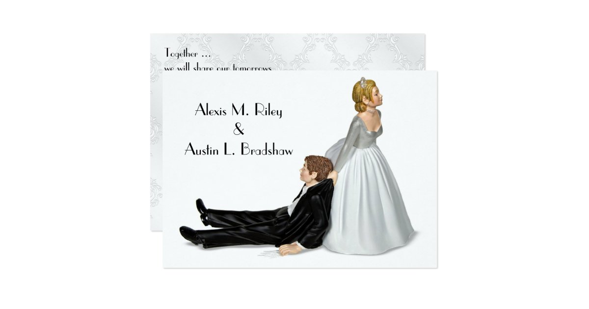 wedding humor invitation zazzle com gender reveal invitations