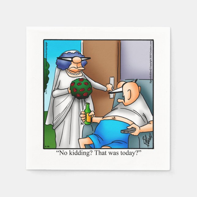 Wedding Humor Party Napkins (Front)