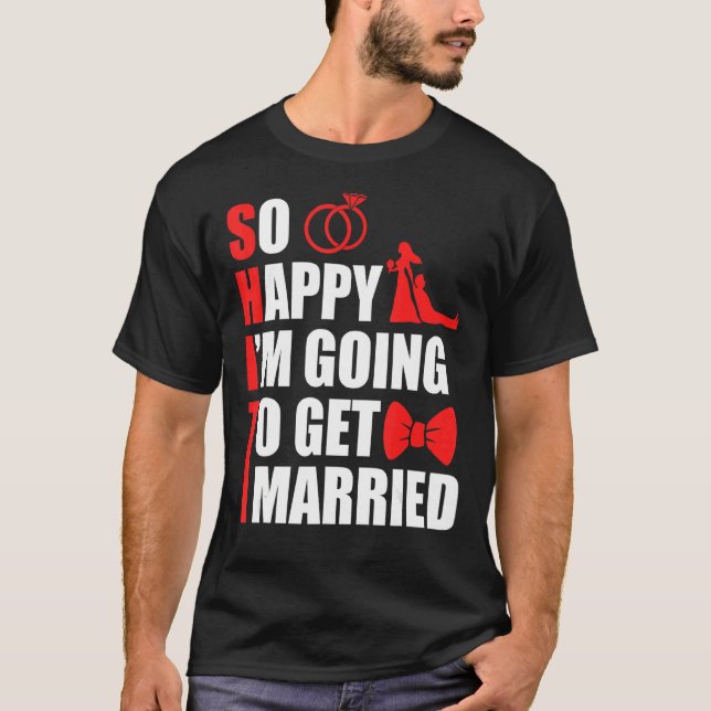 Wedding husband bachelor party groom T-Shirt (Front)