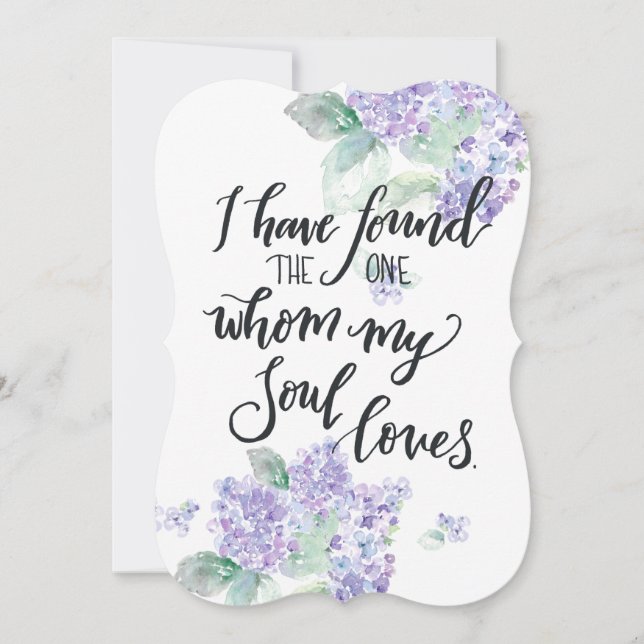 Wedding "I have found the one whom my soul loves" (Front)
