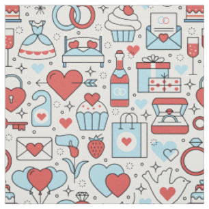 Wedding Icons fabric