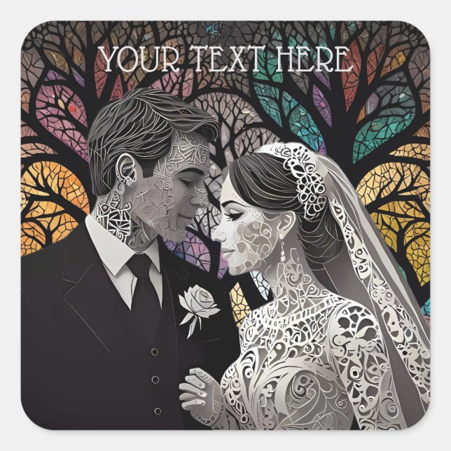 Wedding ideas and Gifts Square Sticker (Front)