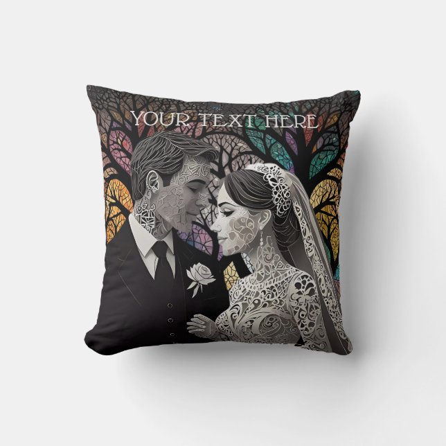 Wedding ideas and Gifts Throw Pillow (Front)