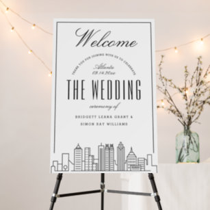 Wedding in Atlanta   Welcome Sign