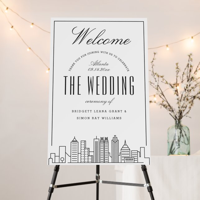 Wedding in Atlanta | Welcome Sign (In Situ (Stand))