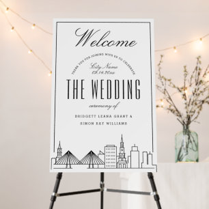 Wedding in Charleston Welcome Sign
