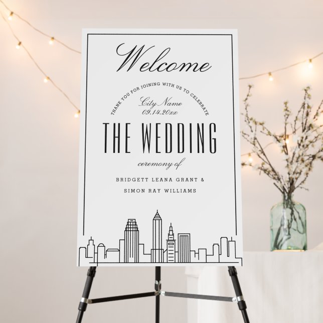 Wedding in Cleveland | Welcome Sign (In Situ (Stand))